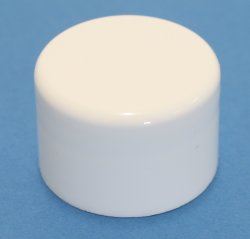 24mm 410 White Smooth Cap with EPE Liner